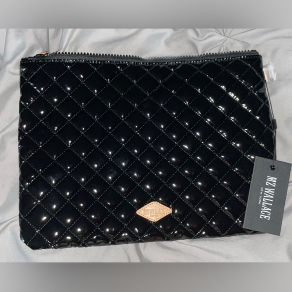 MZ WALLACE HANDBAG - Black Lacquer